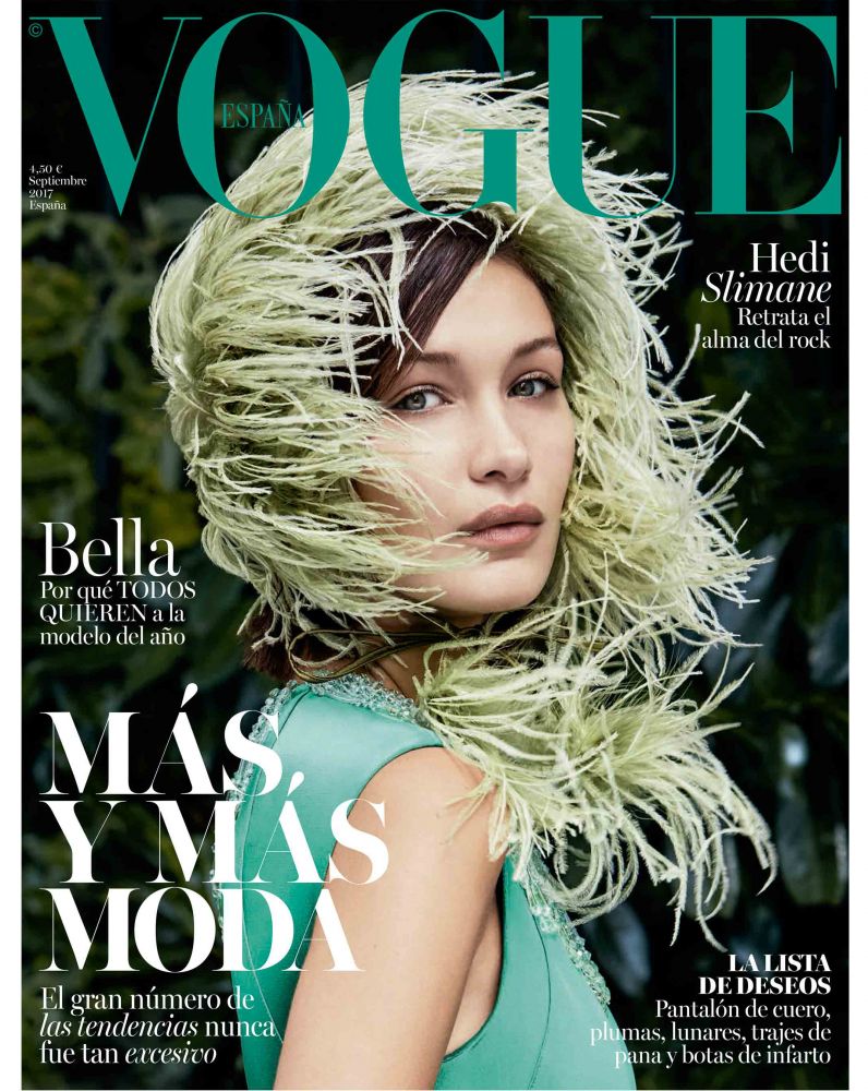 bella hadid,ondine azoulay,patrick demarchelier,vogue,cover,magazine,espana,spain bella hadid,ondine azoulay,patrick demarchelier,vogue,cover,magazine,espana,spain