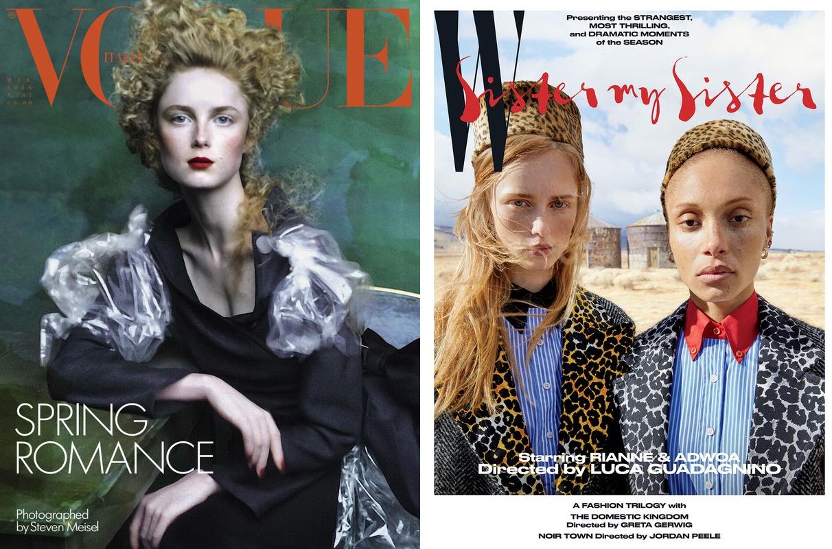 steven meisel,luca guadagnino,rianne van rompaey steven meisel,luca guadagnino,rianne van rompaey